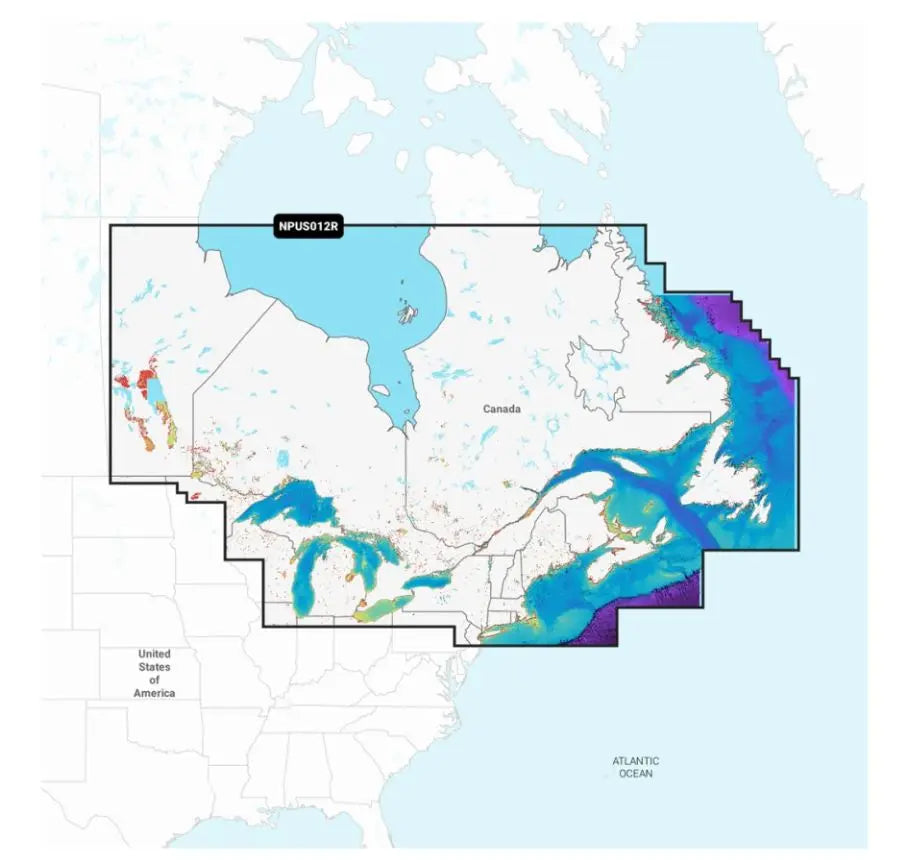 Navionics Platinum+ Canada East Marine Navigation Chart for Enhanced Coastal and Inland Waterway Guidance