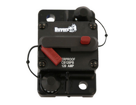 Buyers Prod CB80PB 80 Amp Push-to-Trip Circuit Breaker for Electrical Panels