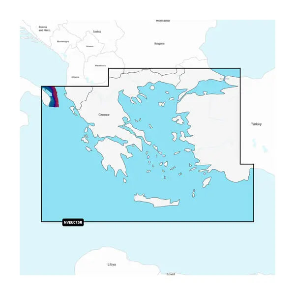 Garmin Carto Aegean Sea & Sea of Marmara Map - Part Number 010C124000
