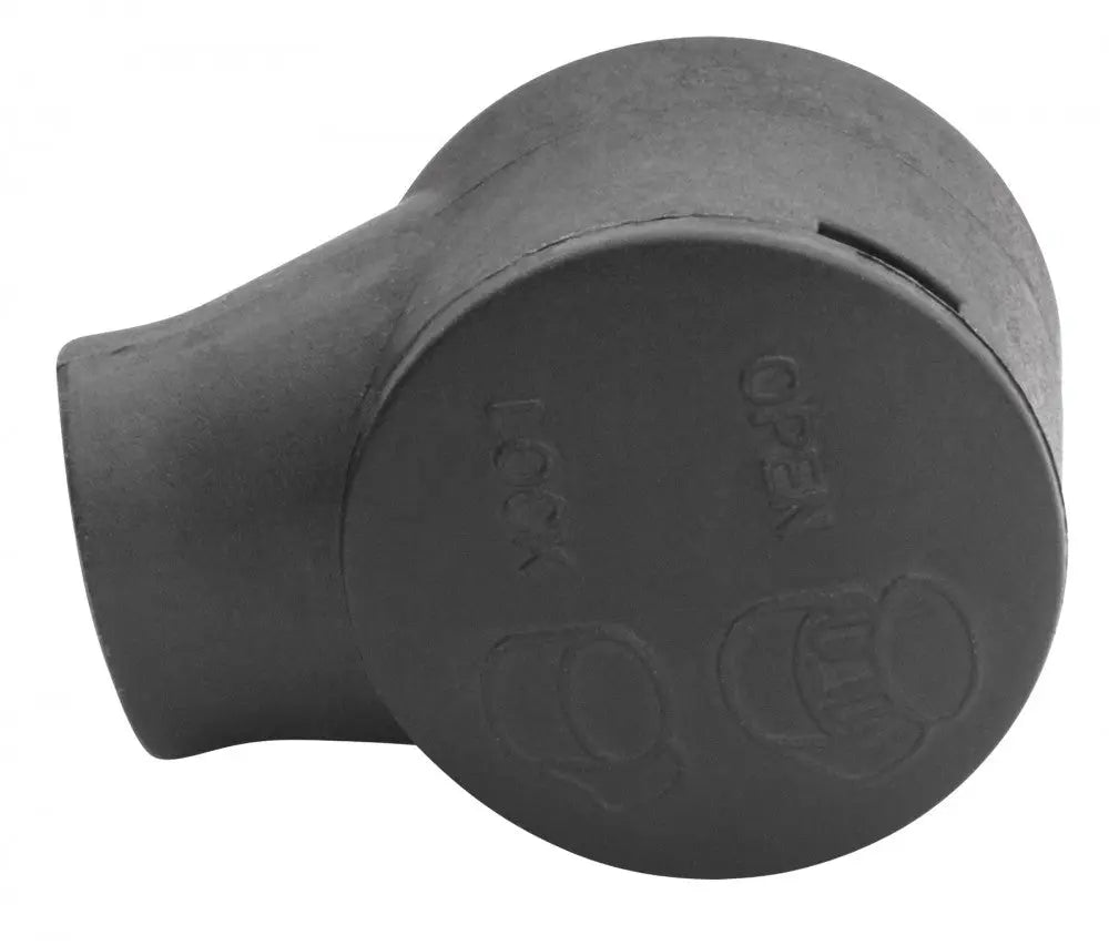 WhiteCap Industries G1130C Black Plastic End Fitting with Snap for Industrial Applications
