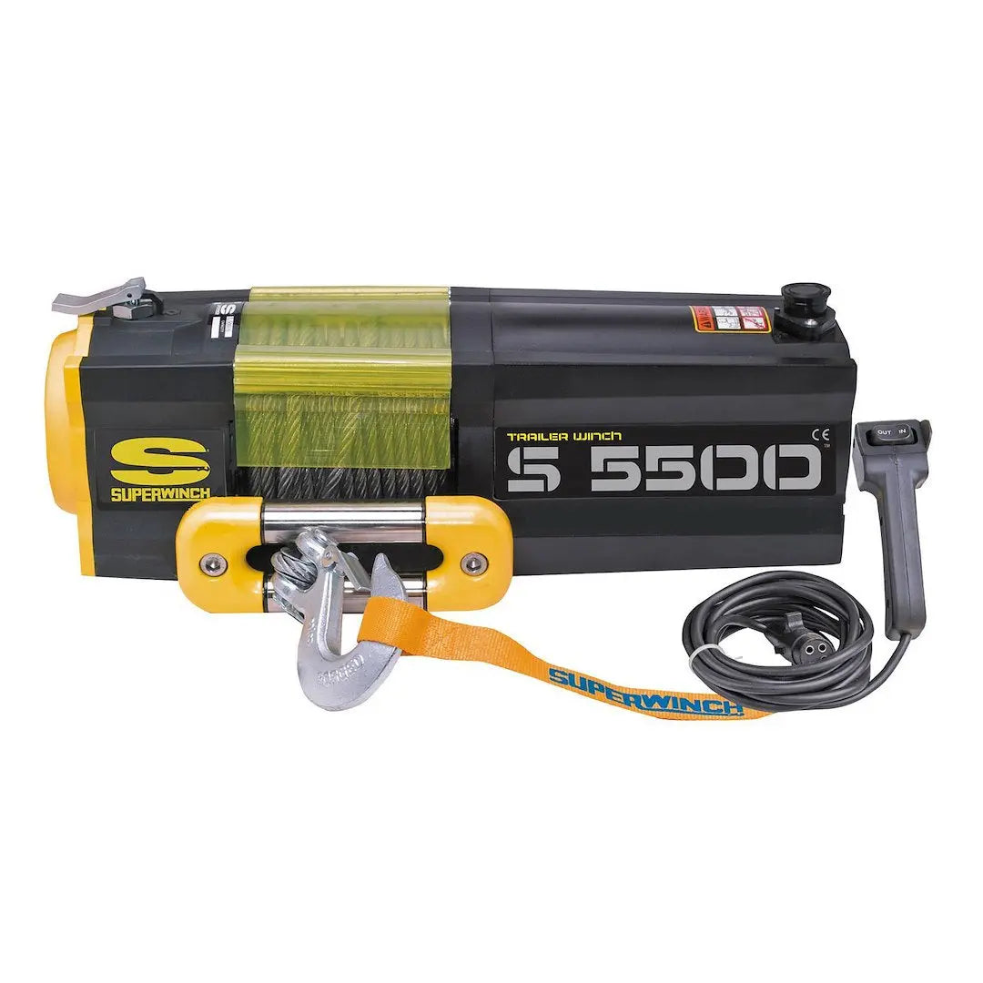 Superwinch S5500 Winch with Steel Rope - Reliable Power for Heavy-Duty Applications
