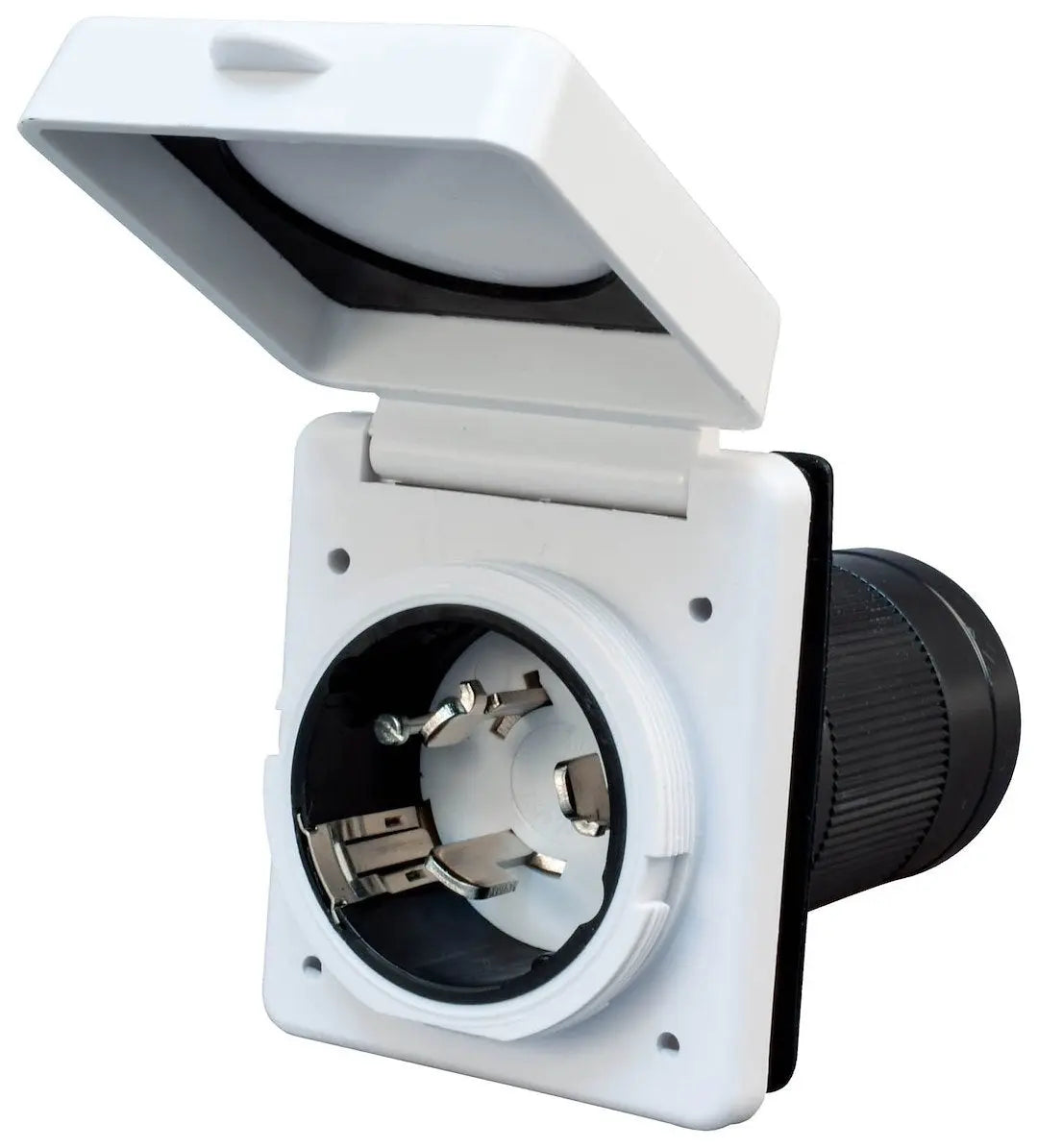 Valterra LLC 50A Inlet White Carded - Durable RV Power Connection