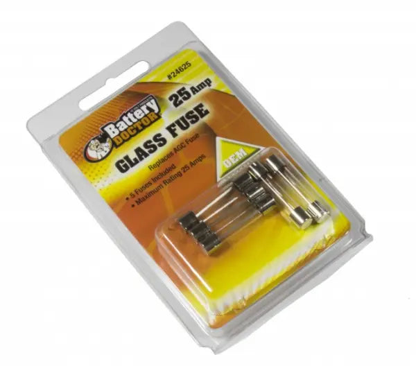 WIRTHCO AGC Glass Fuse 25 Amp for Reliable Circuit Protection