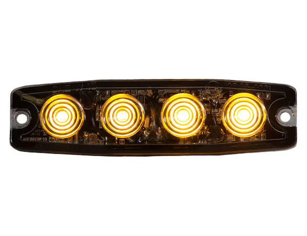 Buyers Prod Light Strobe 4-3/8 inch 4-LED Amber Model 8892240