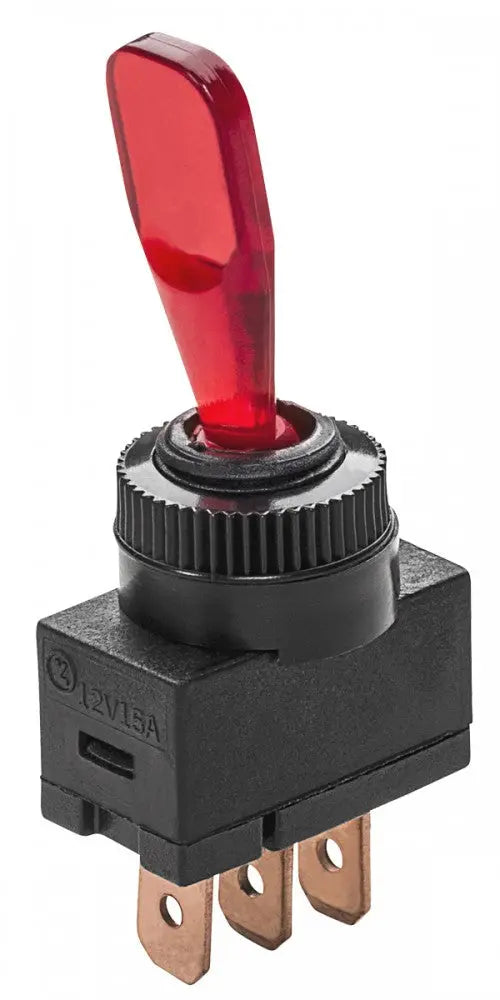 Whitecap Industries S8087C Illumination Toggle Switch with Momentary On/Off Function