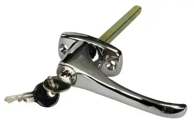 JR Products Locking L-Handle in Chrome - Part Number 10895