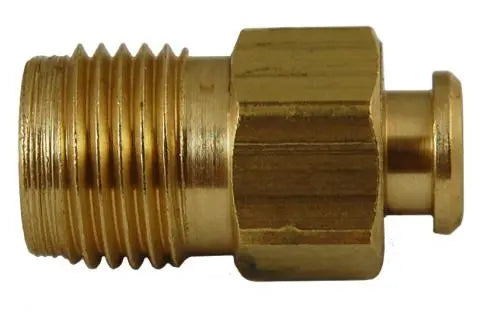AP Products 1/4 Inch Inverted Brass Plug - Durable Plumbing Fitting