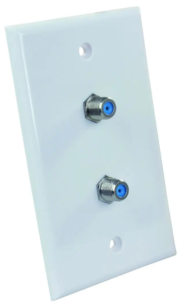JR Products Wall Plate Dual HD/SAT - Part Number 47875