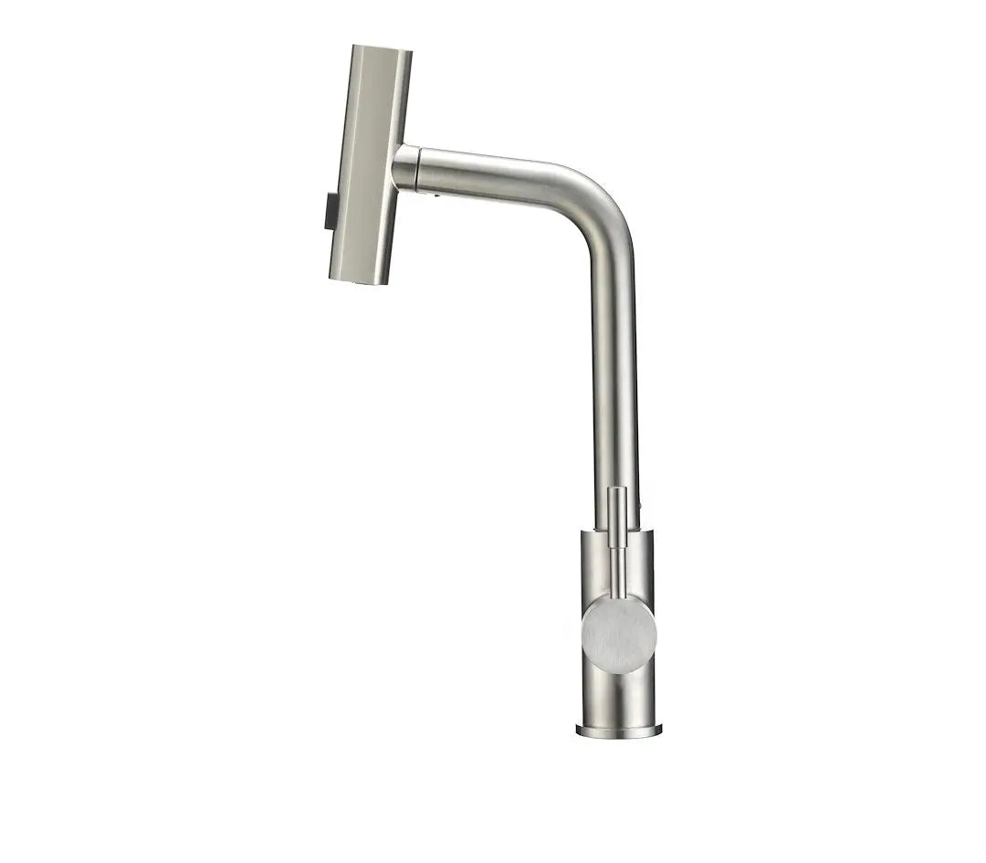 DURA FAUCET DFMK511XSN Rainfall Pull-Down RV Kitchen Faucet