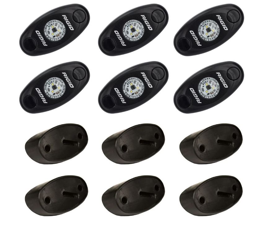 RIGID Industries Rock Light Kit CW /6 - Durable Off-Road LED Lighting