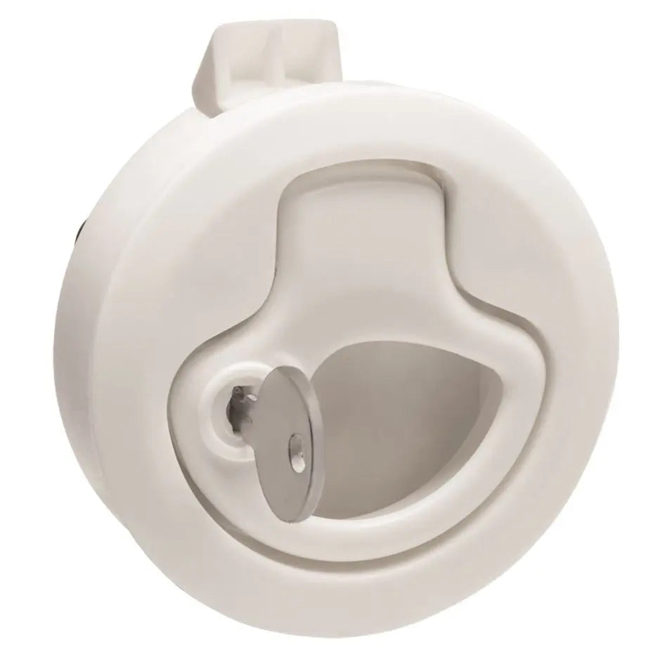 WhiteCap Industries White Nylon Locking Slam Latch W7E3228WC – Heavy-Duty Security for Industrial Applications