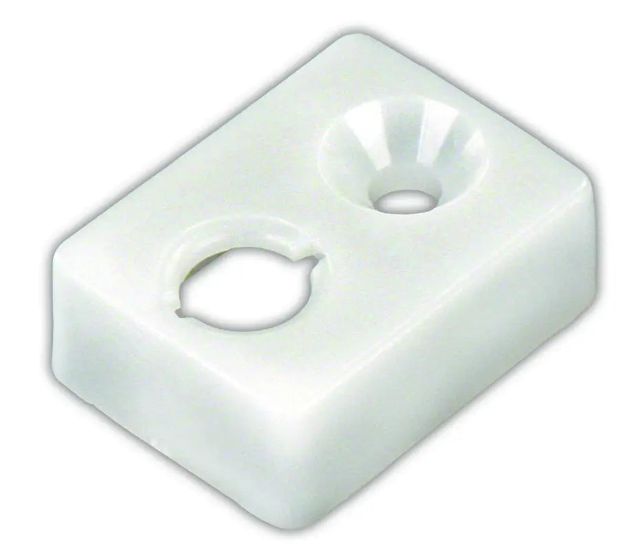 JR Products Type E End Stop in White - Model 81465