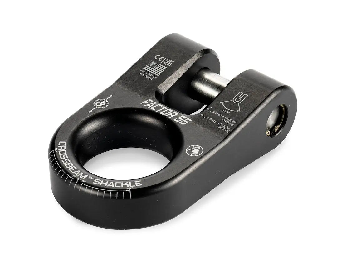 Factor 55 Crossbeam Shackle Black - Part Number 0005404