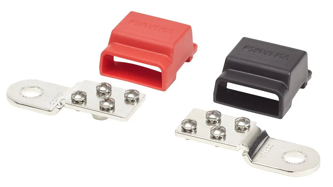 Blue Sea Systems Busbars for Battery Terminals – Positive & Negative Mounting