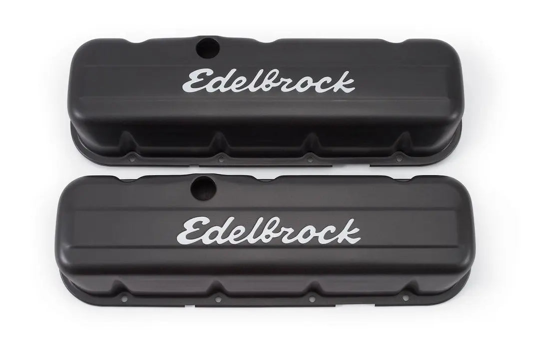 Edelbrock V/C Tall BBC Black | Part Number 4683
