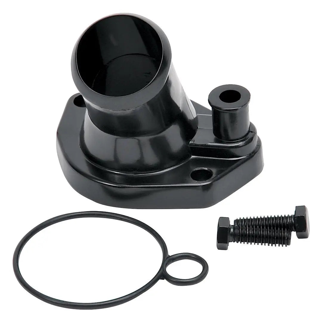 Edelbrock Water Neck Steel Black for SBF Windsor Engines Part #48143
