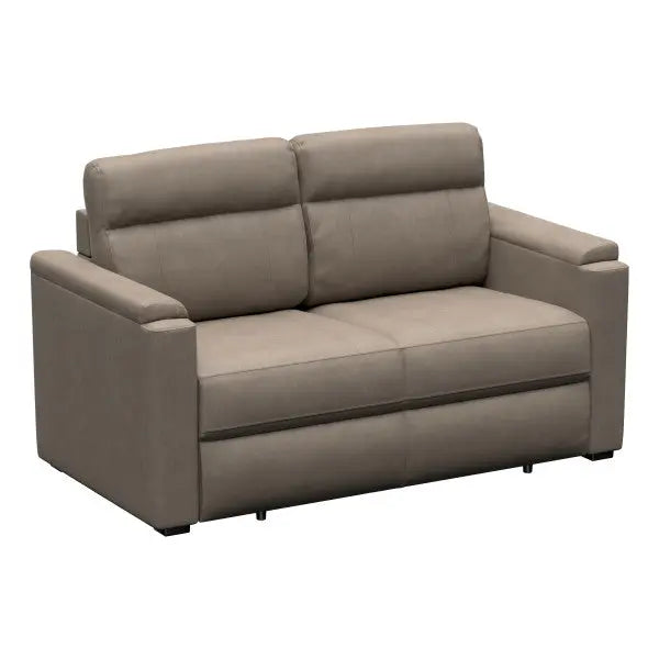 Lippert Components Rest Easy Sleeper Sofa 62' Driftwood - Comfortable Convertible Seating for Your RV