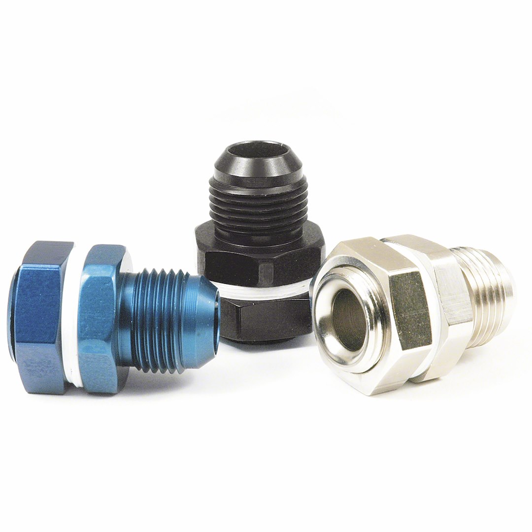 SpeedFX -12AN Blue Fuel Cell Bulkhead Fitting (Part Number 579012)