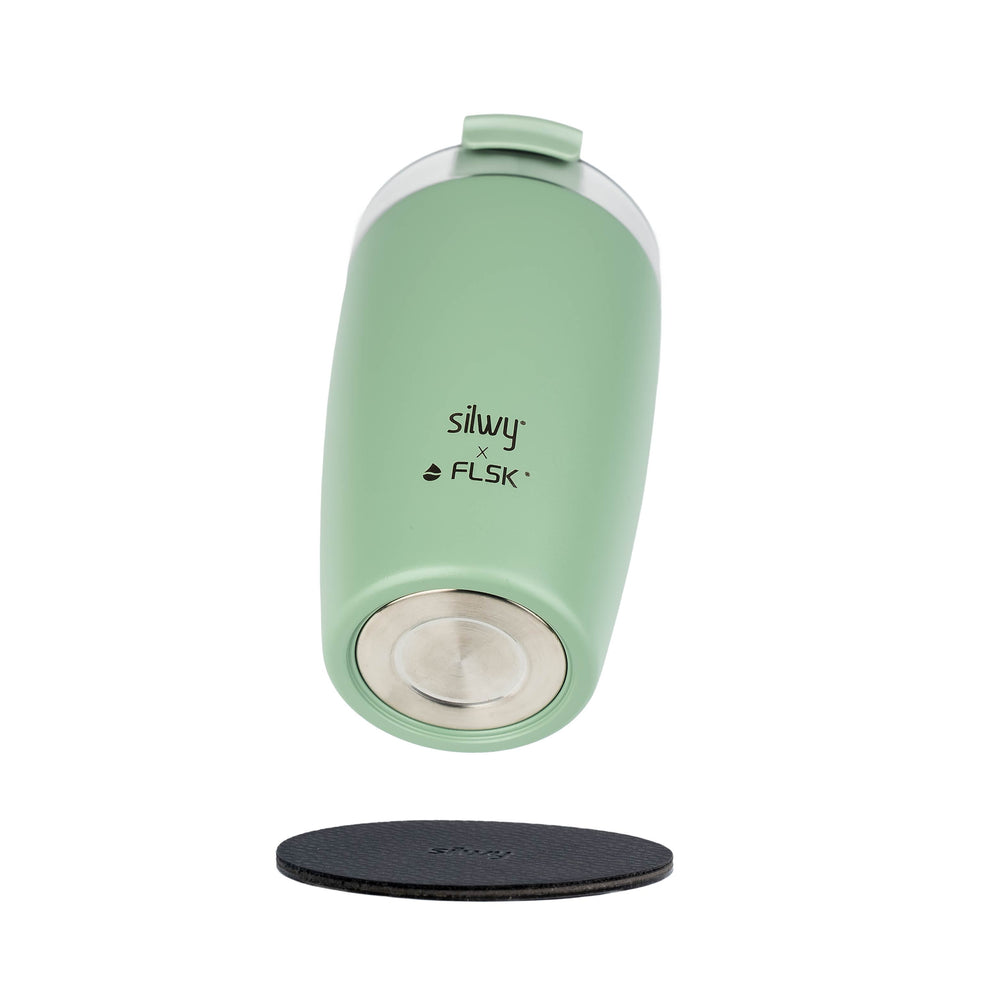 SILWY MAGNET Magnetic Thermal Mug in Sage - Part Number SYFLTCSA