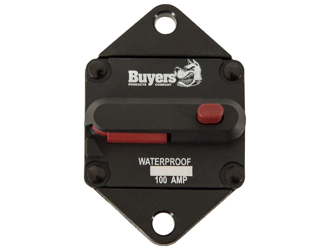 Buyers Prod CB102PB 100 Amp Push-to-Reset Circuit Breaker