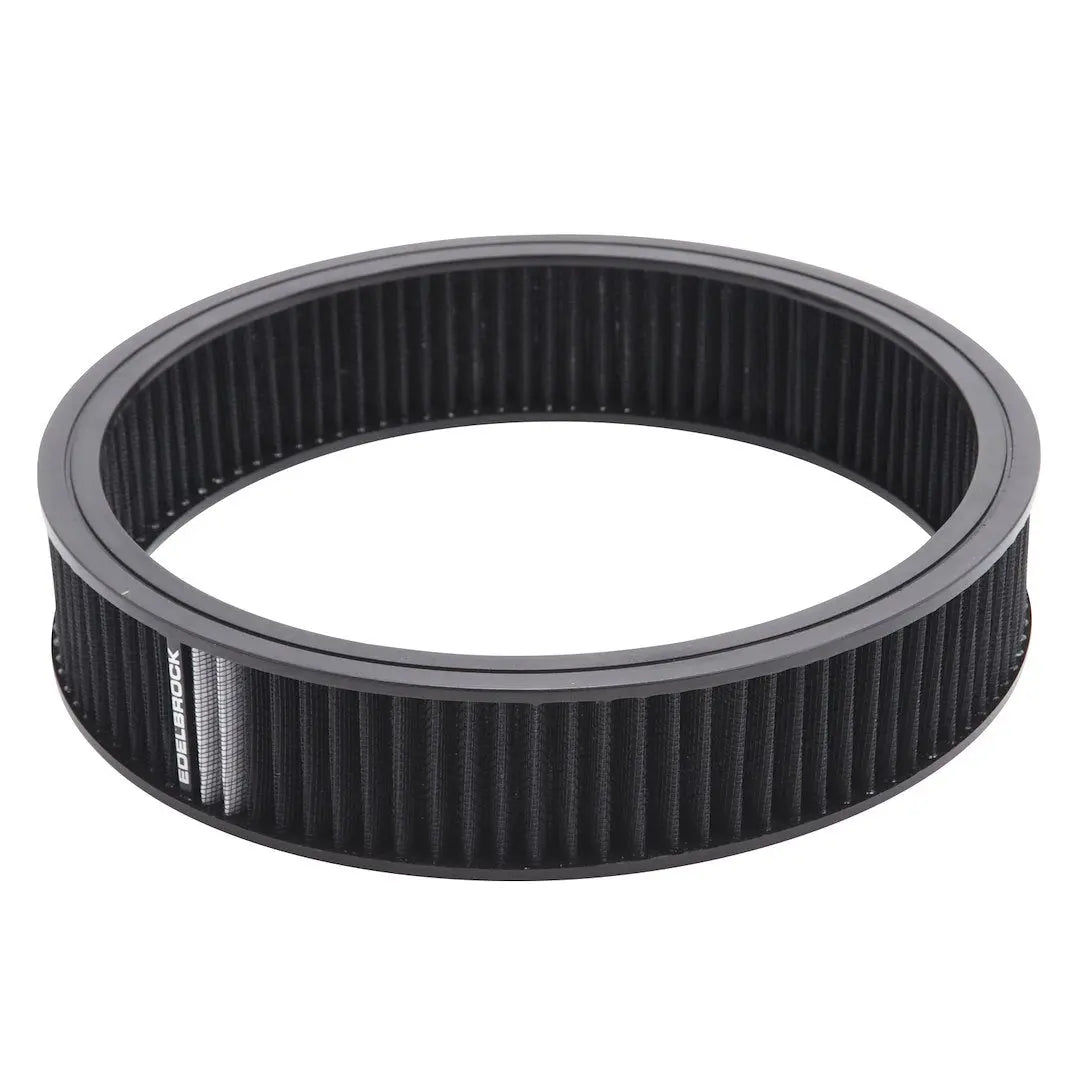 Edelbrock 43668 A/C Element with 3x14 Inch Diameter Black Finish