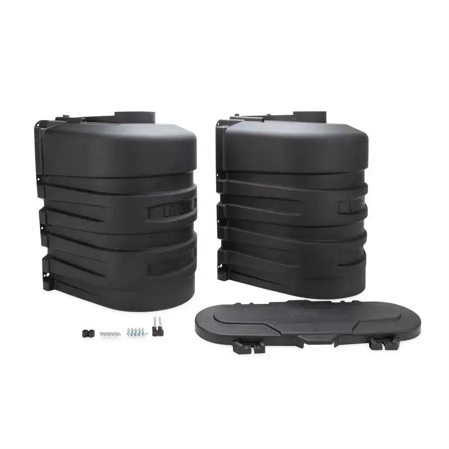 Camco Propane Tank Cover Double 30 lb - Black (Part #50512) by CAMCO