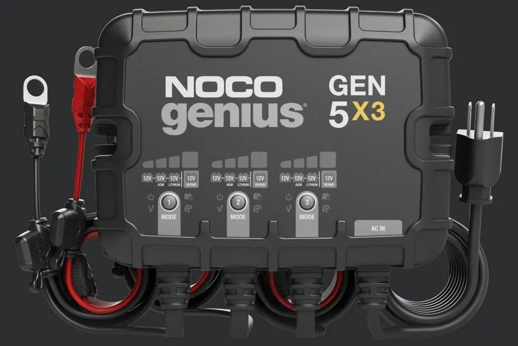 NOCO GEN5X3 3-Bank 15A Onboard Battery Charger for Multiple Batteries