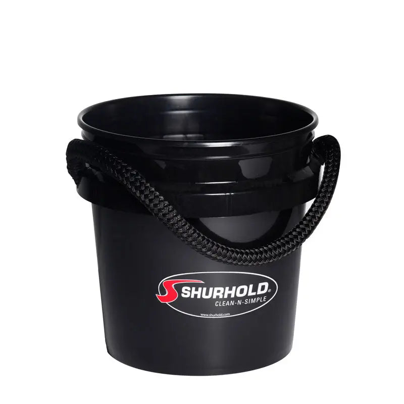 Shurhold Industries 2432 3.5 Gallon Black Bucket for Marine and Commercial Use