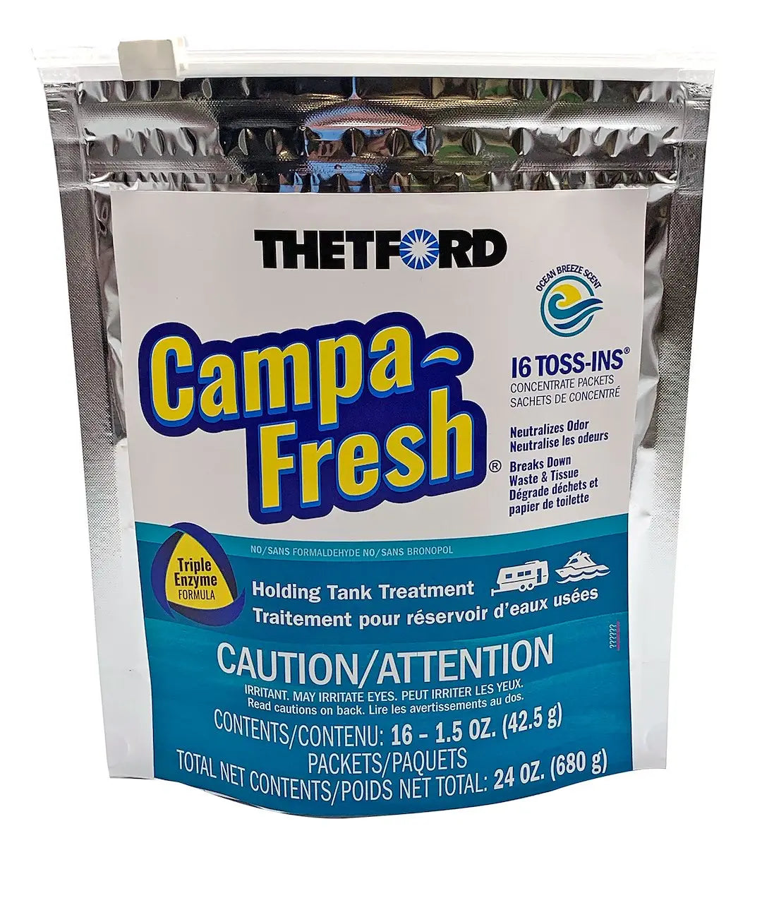 DAVE CARTER 51117 CAMPAFRESH TI OB 16CT 4/CS - Fresh Antimicrobial Toilet Bowl Tablets