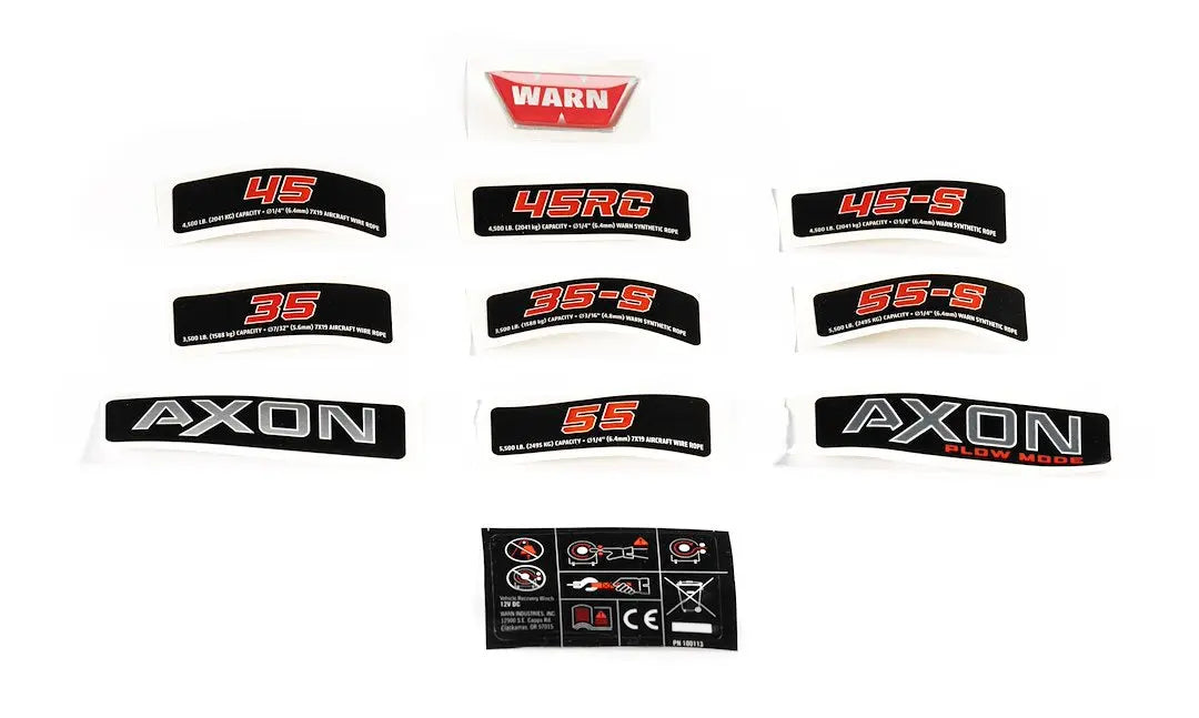 WARN Industrial Axon Labels S/P - Reliable Identification Labels