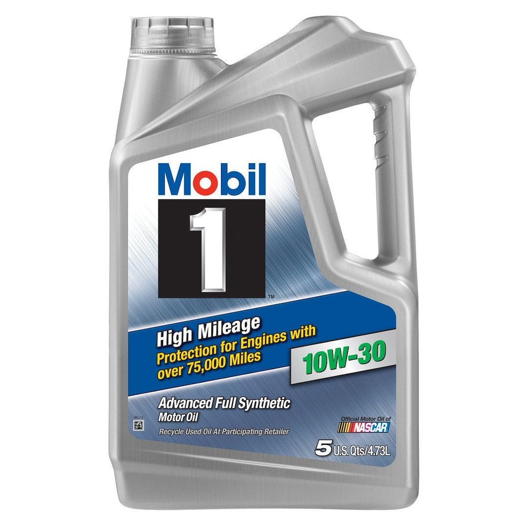 Mobil M1 High Mileage 10W-30 Synthetic Motor Oil - 3 Quarts (Part #120770)