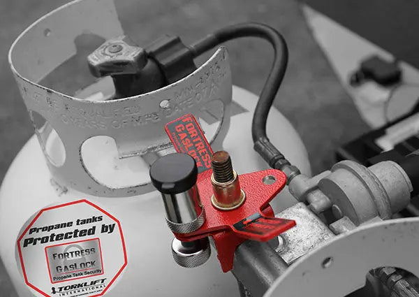 TORKLIFT RV Propane Lock with Part Number A7702 for Safe Gas Cylinder Security