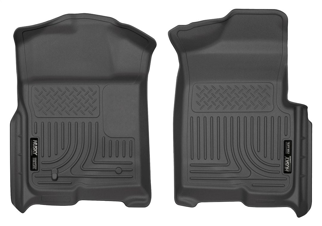 HuskyLiner Front Floor Mat for Ford F-150 (2009-2014) - Black, Part Number 18331