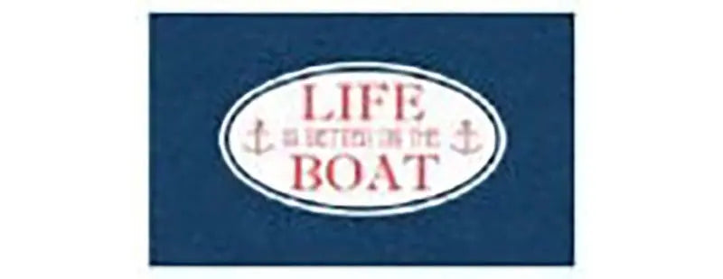 Kittrich Life Is Better on the Boat Navy Blanket – Cozy Marine-Themed Throw