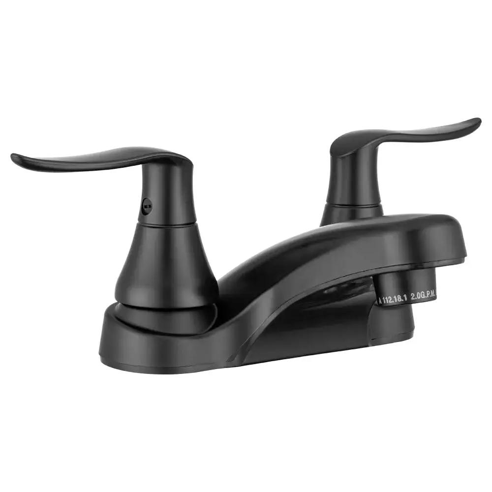 DURA FAUCET FPL700LHMB Matte Black Lavatory Faucet by DURA FAUCET