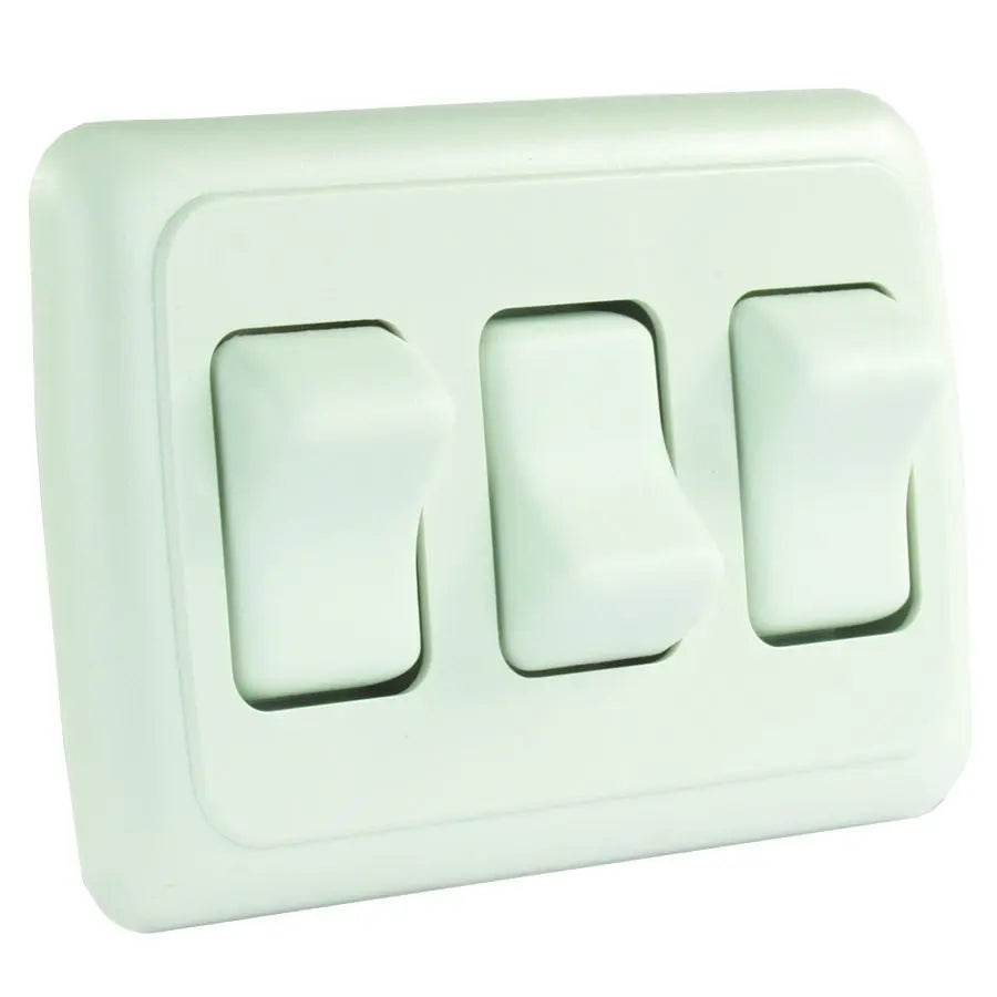 JR Products TRPL On-Off Rocker Switch (Part Number 12025)