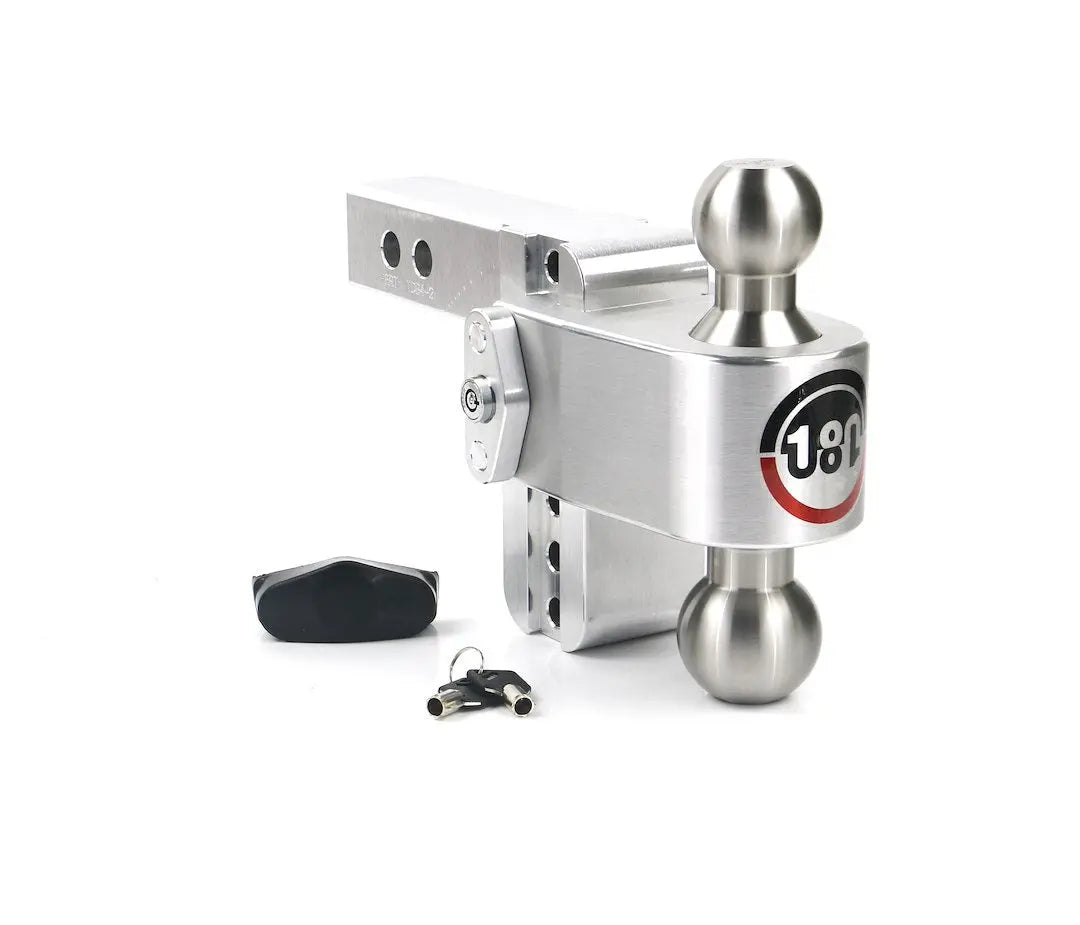 Weigh Safe LTB42 4-Inch Drop Tongue Offset Ball with 2-Shank Hitch