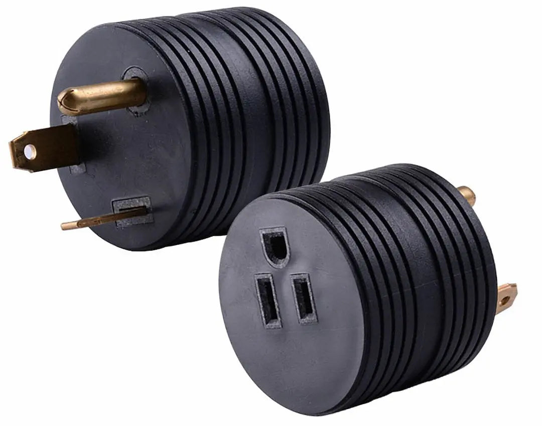 Valterra LLC 03015ARDVP 30A-15AF Round Card Plug for RV and Marine Applications