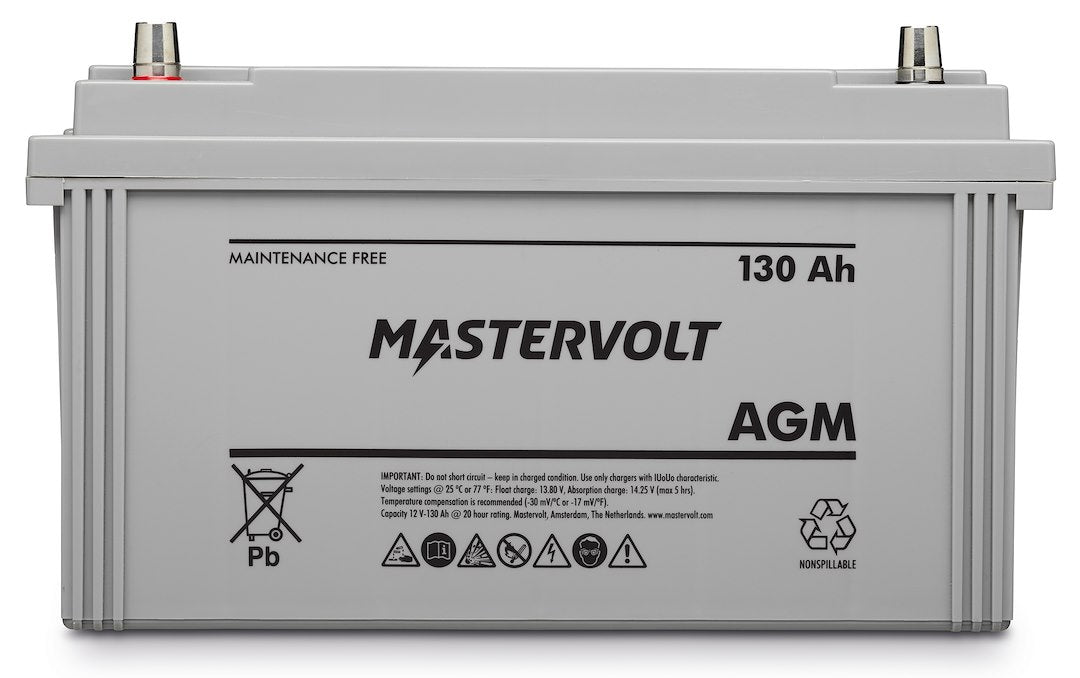 Mastervolt AGM Battery 12V 130Ah - Model 62001300