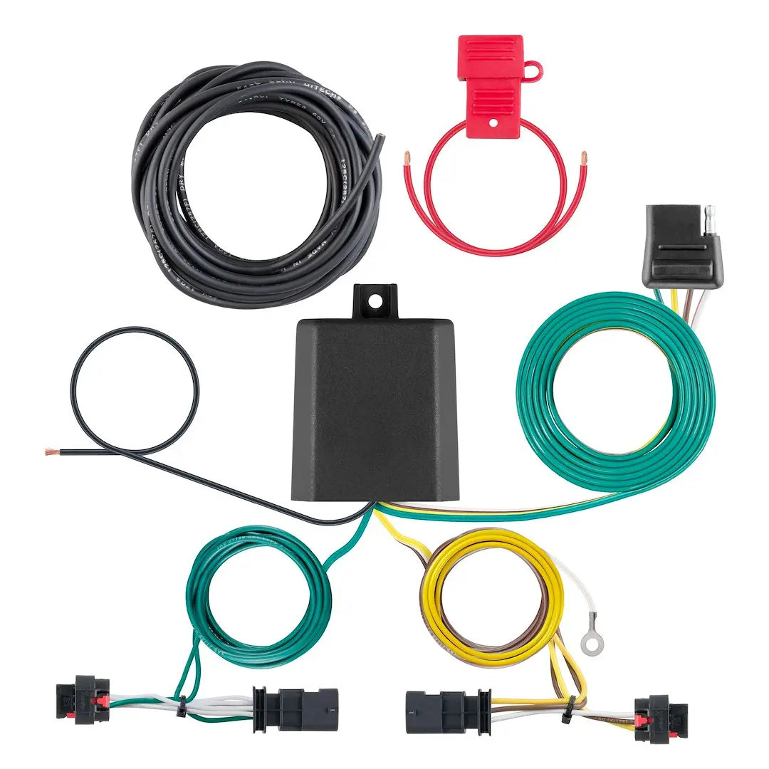 CURT Manufacturing Custom Wiring Harness 4-Way Flat Outlet - Reliable Trailer Connection