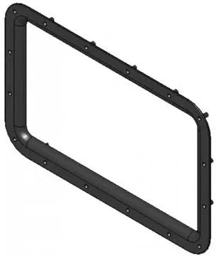 Lippert Components 8505-1 Black Trailer Landing Gear Support Leg (48 x 35 inches)