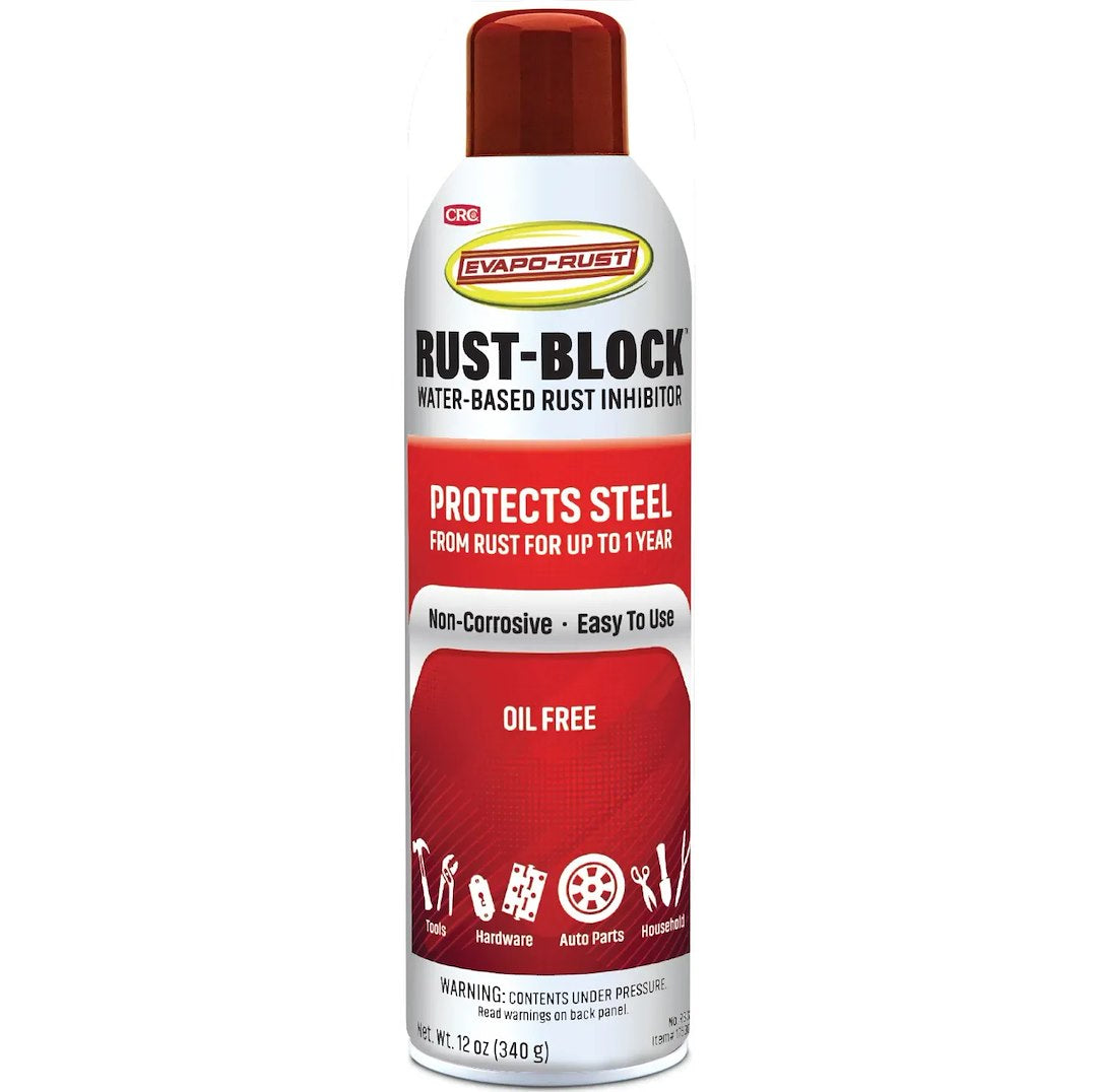 CRC Rust Block Aerosol - Corrosion Prevention Spray for Metal Surfaces