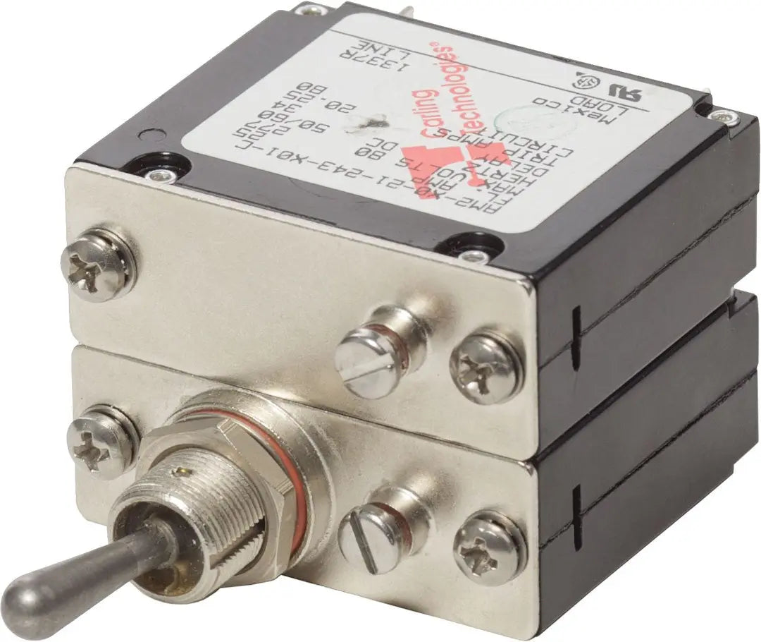 Blue Sea Systems 7314BSS A2 Toggle Circuit Breaker, 25 Amps
