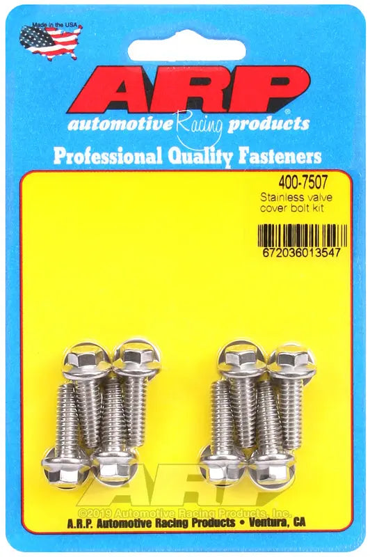 ARP Valve Cover Bolt Kit - Part Number 4007507 for Automotive Engine Maintenance