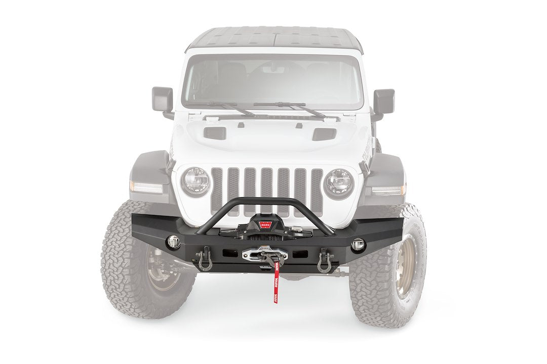 WARN Industries Elite Front Full-Width Tube Bumper for Jeep Wrangler JL, Part 101337