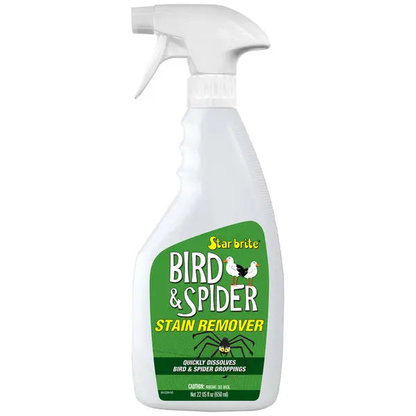 Star Brite Spider & Bird Stain Remover 22 oz. - Effective Marine & Outdoor Stain Cleaner