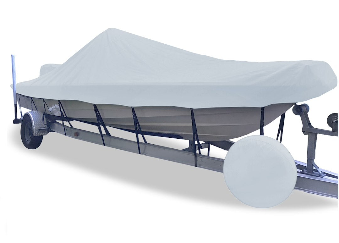 Carver Boat Cover for Skiff-18 in Pearl Gray, Part Number 71218P10