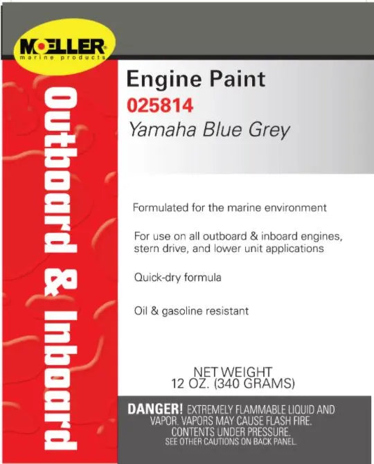 Moeller Yamaha Blue Gray Engine Paint (Part #025814) by Moeller