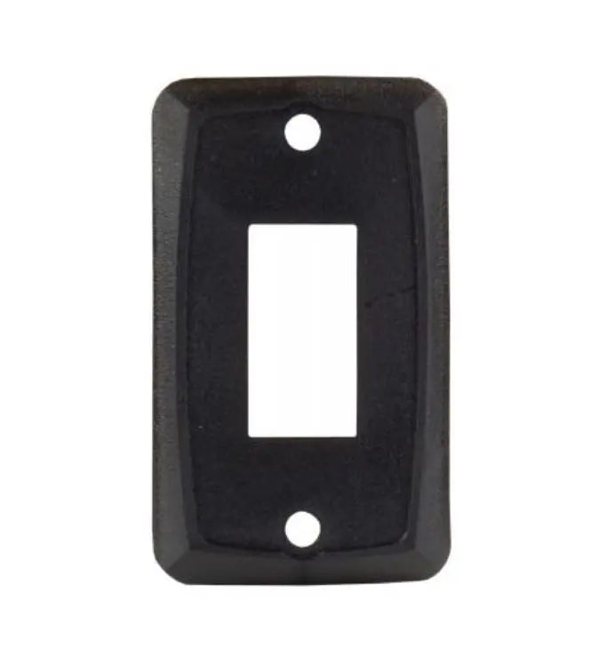 JR Products Single Face Plate Black (Part Number 12855)