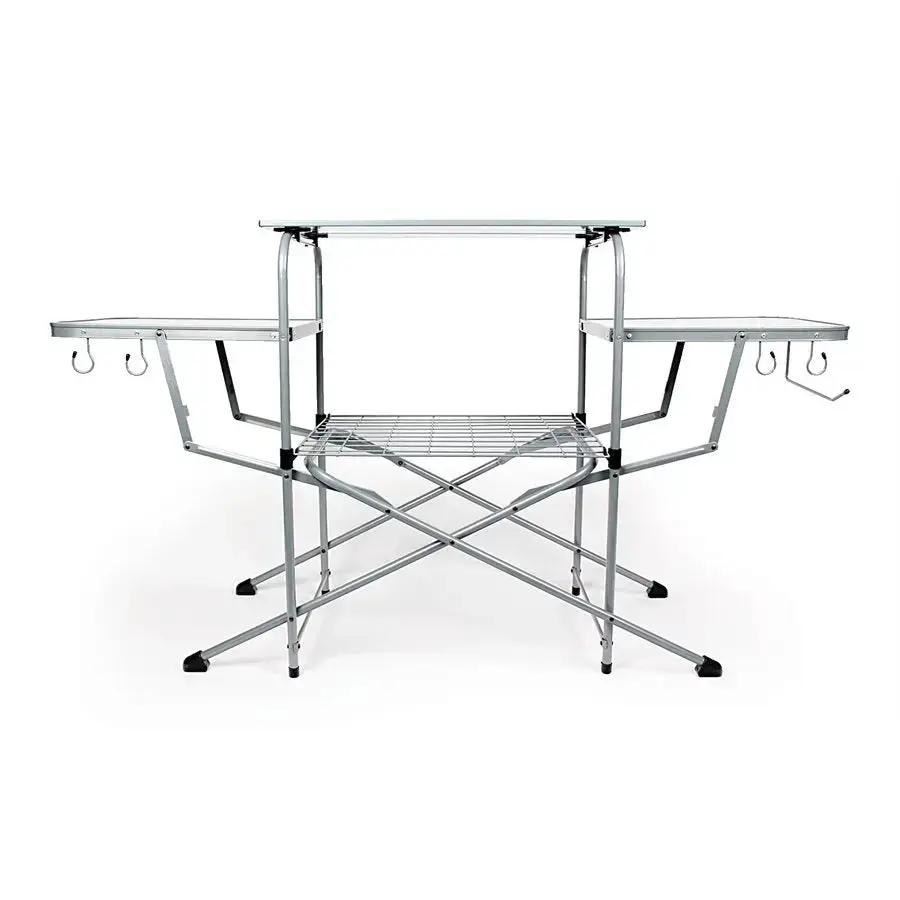 Camco Deluxe Grilling Table - Portable Outdoor Prep Station by CAMCO